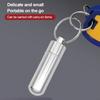 1-4 Stück Wasserdichte Aluminium Pillendose Schlüsselanhänger Karabiner Medikamentenbehälter Behälter Flaschenhalter Outdoor Pillenbox Pillendose Anhänger