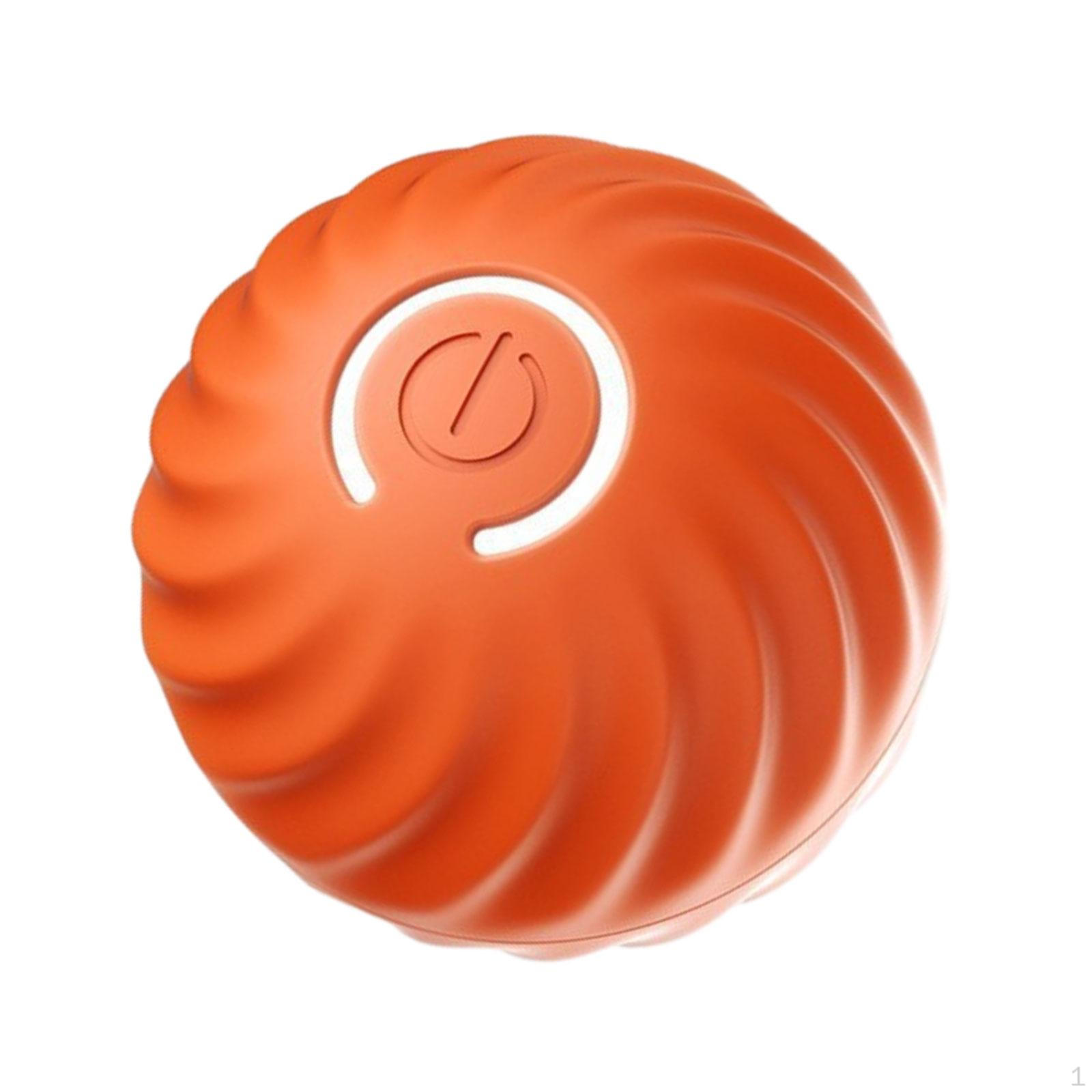 

Electric Interactive Cat Toy Ball Automatic Pet Exercise for Indoor Cats Reachargeable Diameter помаранчевий