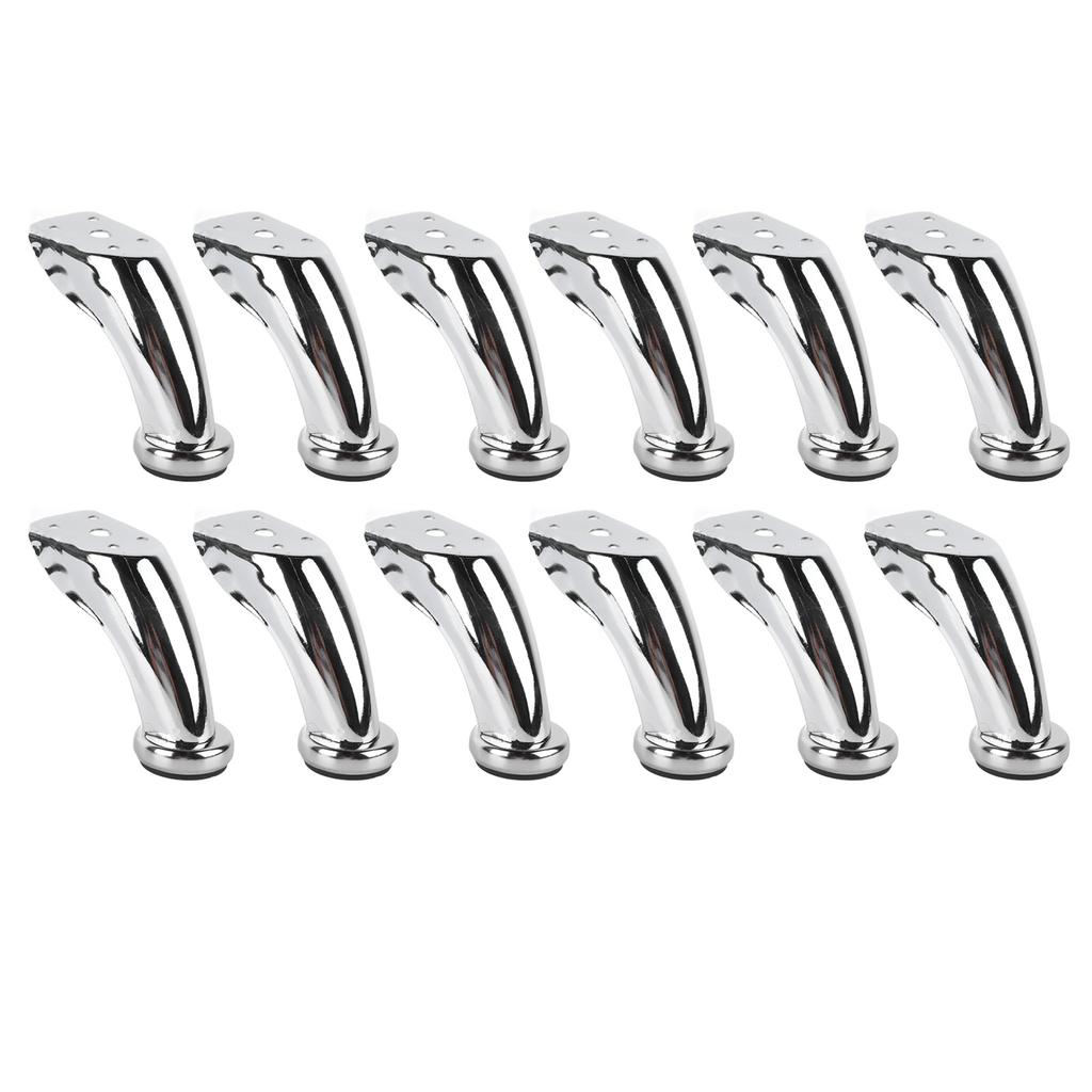 12PCS Furniture Legs Iron Electroplating Modern Style Metal Sofa Leg Replacement for Table Chair