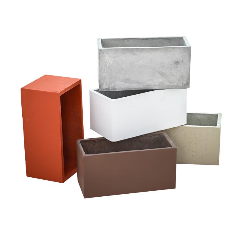 MOJY Outdoor Rectangular Cement Planter