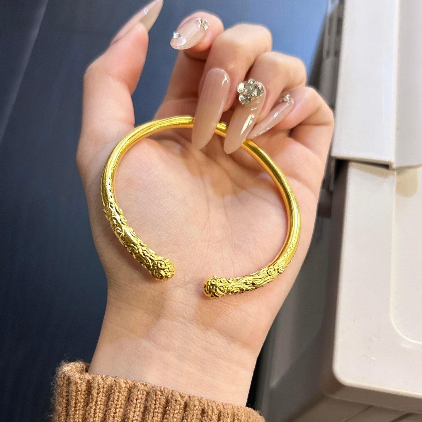 Wukong Open Bracelet Women s Chinese Style Bracelet Niche High-end Accessories One Size(16-22CM)
