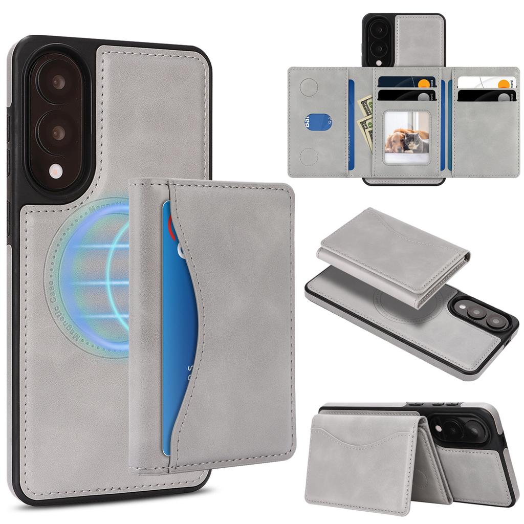 Magnetic 2 - In - 1 Case Wallet for Samsung S24 - 25 Series, Shockproof & RFID Blocking, 9 - Card Storage & Stand