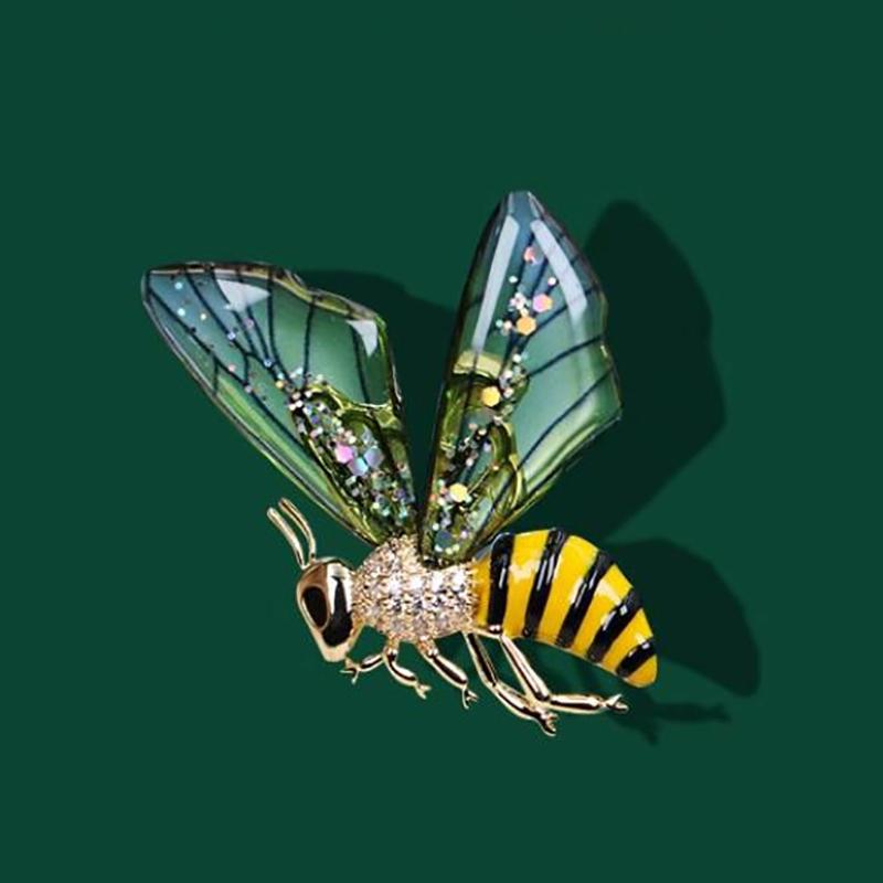 Elf Bee Brooch, High-End Design, Niche, Exquisite Temperament, Suit Accessories