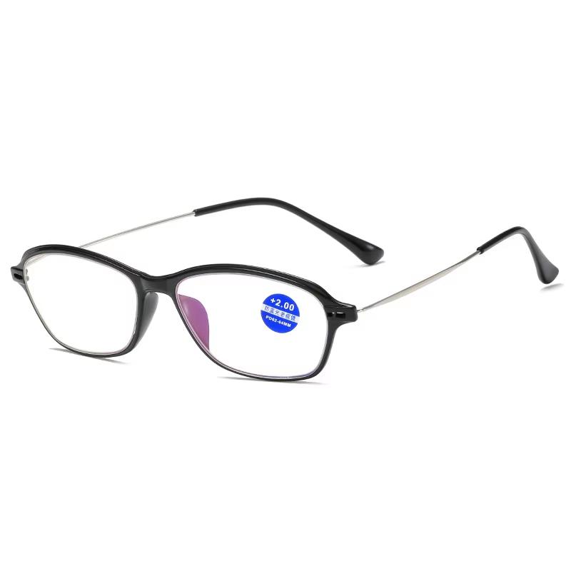 New reading glasses full frame square ultra light plastic Thin Blue Light Reading Glasses Women Men fashion Reading Glasses +100