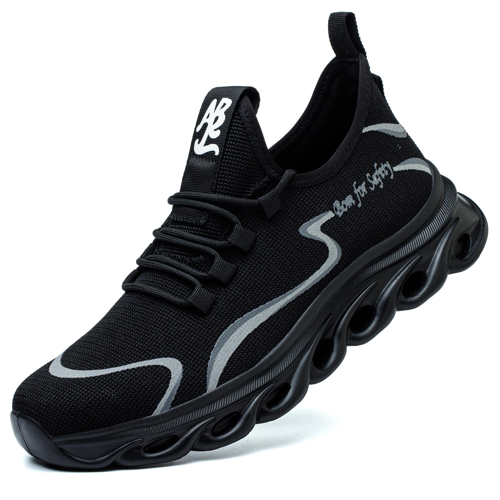 

Men s Indestructible Work Boots Safety Shoes Steel Toe Sneakers Anti-smash Anti-Puncture Sole for Metalworking & Construction 40