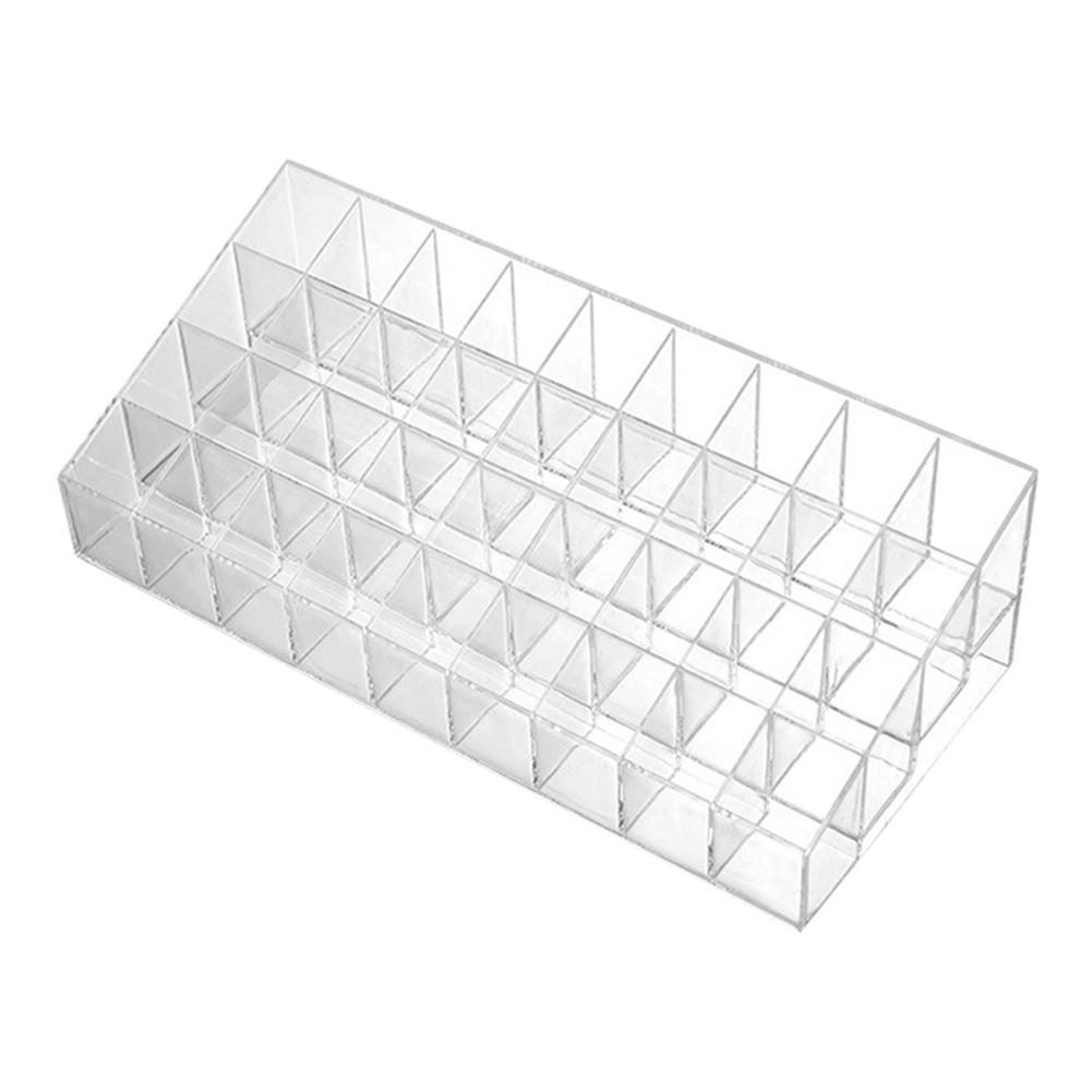 Clear Makeup Organizer Box with 36 or 40 Compartments for Lipstick and Jewelry Storage Multifunctional and Portable Organizer