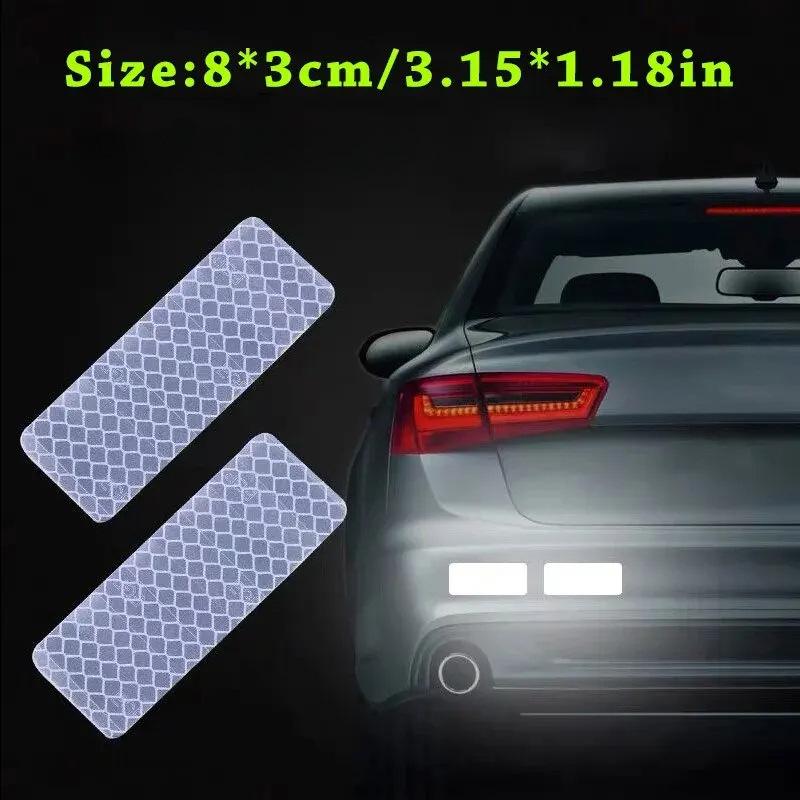 Rechteckiger Leuchtender Reflektierender Stoßstangenaufkleber für Autos & Motorräder
