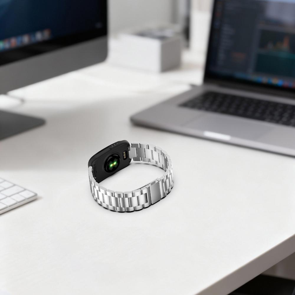 Pulseira de Metal de 3 Elos de Reposição para Rastreador Fitness Garmin Cirqa