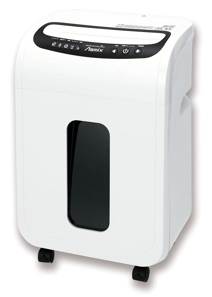 Asuka Fein-Aktenvernichter S66M für Gewerbe und Privat, Mikro-Schnipsel, 11-10 Minuten Dauerhefter, automatische Staubbox, automatische Reinigung, Weiß, Verwendung, Schneiden, Blätter,