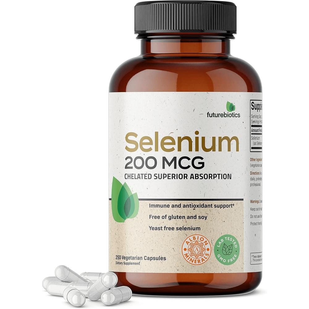 Selenium Supplement Selenium 200mcg 250 Capsules 250-Day Supply High Dose Large 2 pcs