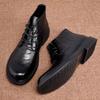 Fashion 2025 Genuine Leather Men's Boots Winter/ Autumn New Business Classic Casual Black Ankle Boots Formal Business Dress Shoes