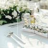 5/10/20Pcs Clear Acrylic Arch Sign with Stand Blank Name Tags Wedding Table Number Holder Place Card Party Wedding Decoration