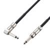 ELECOM Shielded 7m Instrument Cable for Electronic Straight To Black Guitars, Basses, Instruments, Etc. L-shaped, 6.3mm, DH-SHL70BK