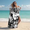 1Pc Horror Doll Device Beach Towel Microfiber Beach Towel Thin Absorbent For Beach Swimming Yoga Bath Sports 0917301