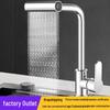 Cross-Border Waterfall Swivel Faucet for Basin, Sink, and Balcony with Extendable Hot and Cold Function