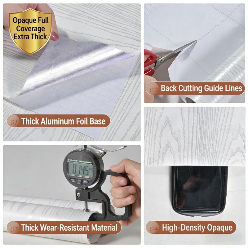 Samolepicí tapeta se vzhledem dřeva, odlepovací a nalepovací, odnímatelná, vodotěsná samolepka na zeď pro renovaci skříně, stolu, pracovní plochy, dekorace pozadí