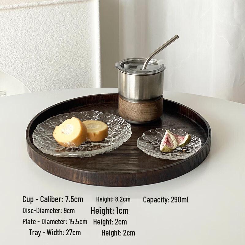 Nordic Irregular Glacier Glass Serving Plate