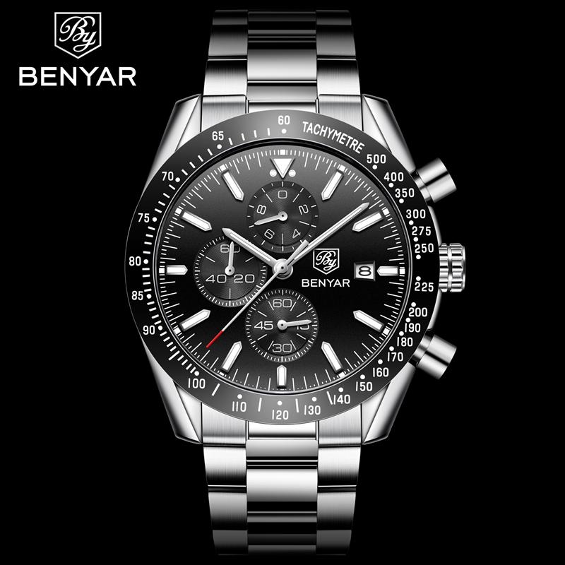 BENYAR Explosive Quartz Waterproof Watches Top Brand  Movement  Men Quartz  Watches  Luxury Clock Casual Men Sport Watch