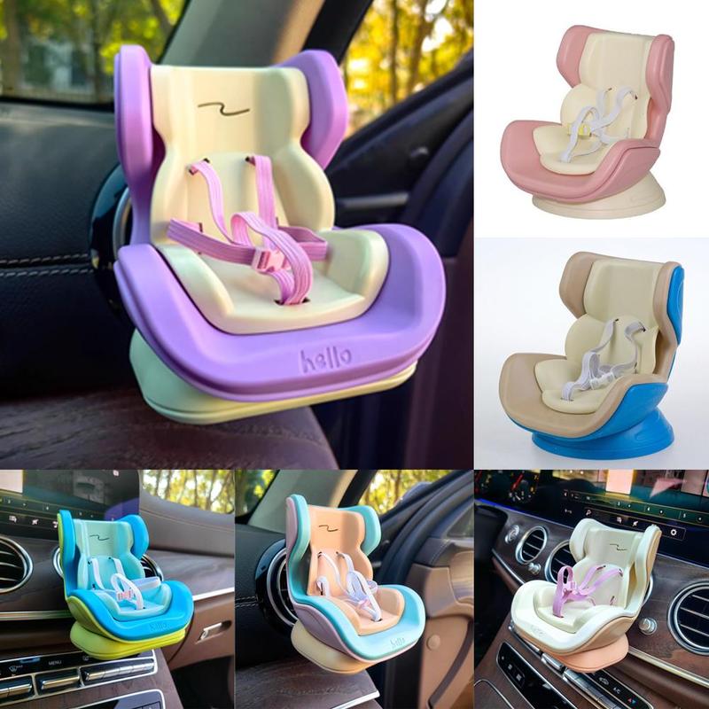 Für Labubu Auto Puppe Kindersitz Cartoon Stuhl Modellauto Kawaii Ob11 Puppensitz Steckdosen Deko Auto Innenraum Styling Zubehör