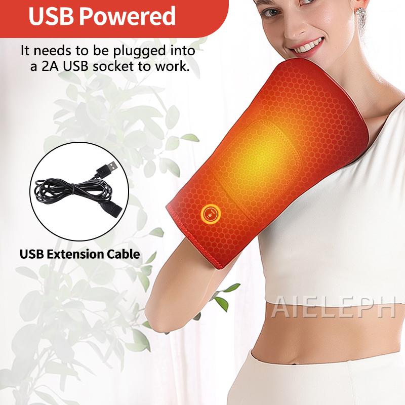 Electric Heating Hand Massager Full-Wrap Vibration Kneading for Tendonitis Mouse Hand Relief Muscle Relaxation Unisex Heated Gloves