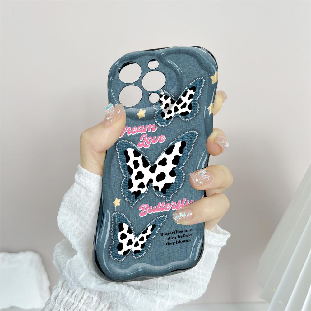 For Honor 90 Lite P30 Pro Infinix Hot 30 40 40i 40 Pro Smart 8 Pro Vivo V29e V30e Fashion Cowboy Denim Cream Texture Soft Silicone Phone Case