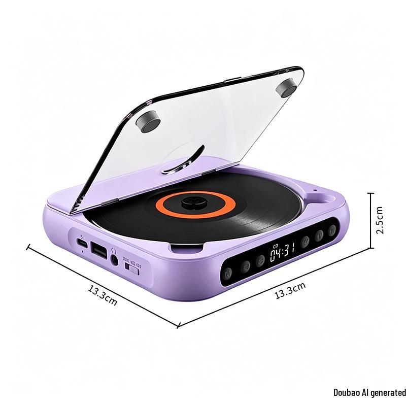 Kompaktowy odtwarzacz CD Bluetooth z głośnikiem dla uczniów i edukacji wczesnoszkolnej