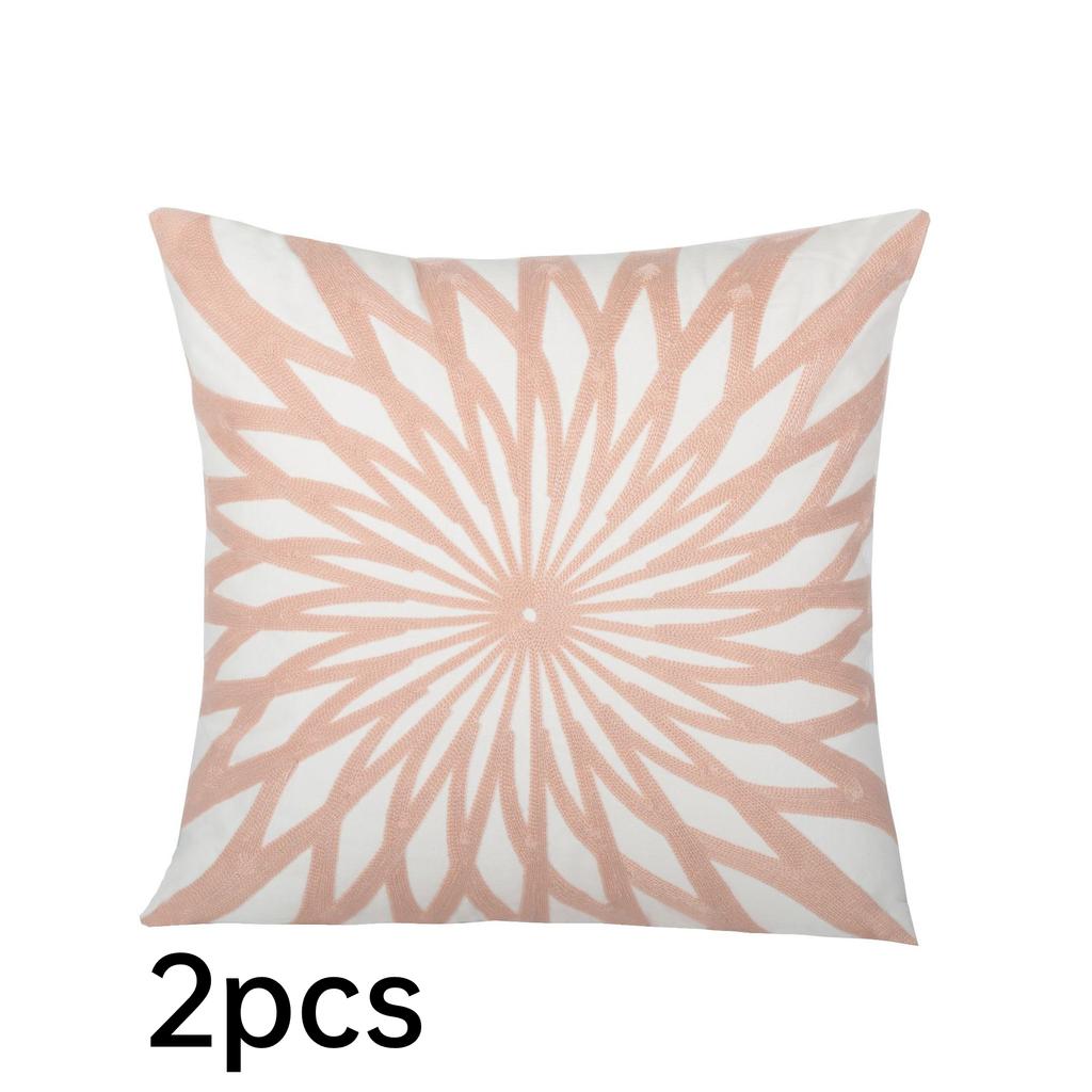 Sada 2 vyšívaných dekorativních povlaků na polštáře Pohovka Čtvercové povlaky na polštář Polštář do ložnice Pohovka Farmhouse Decor 18x18 palců