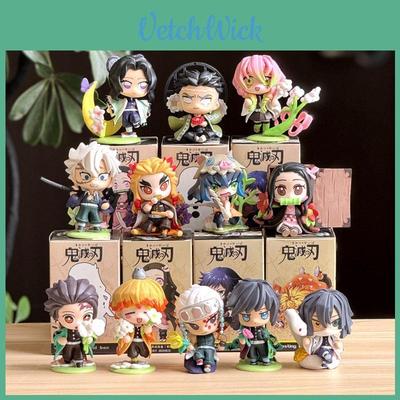 Demon Slayer Birth Flower Series Pvc Figurines With Collectible Display For Fans And Giftgiving