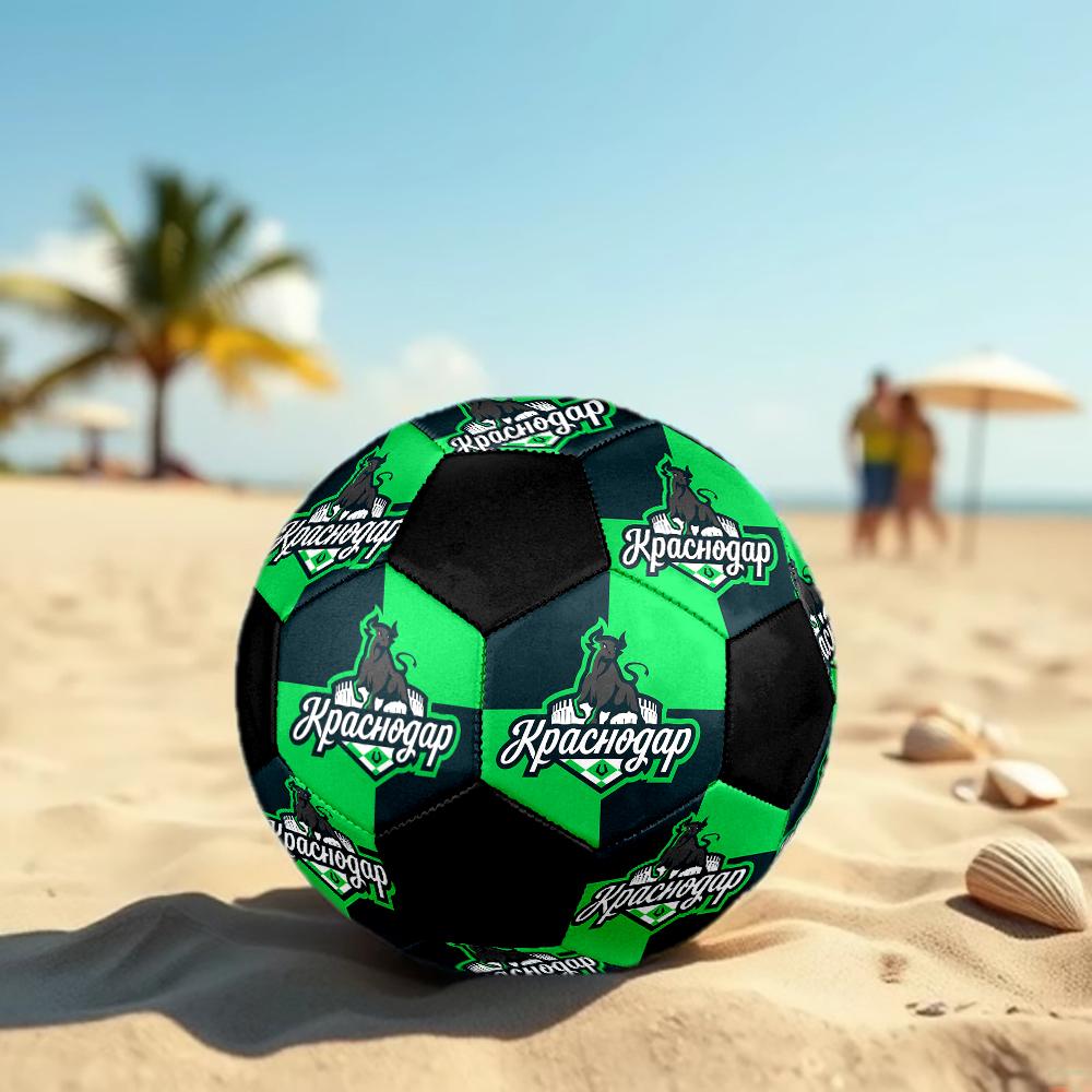 SIZE 5 FC Krasnodar Soccer Ball Colorful All Ages Machine Stitched PVC Competition Ready Durable High-Bounce