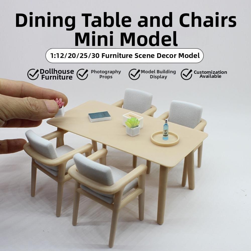 Multistyles Dollhouse Table PLA Dollhouse Decoration Scene New Miniature Furniture Set