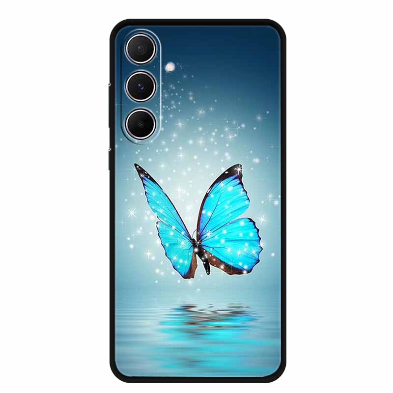 For Samsung Galaxy A55 5G Case Animals Soft Silicone TPU Phone Cases Back Cover For SamsungA55 Wolf Protector Cute Girl Shell