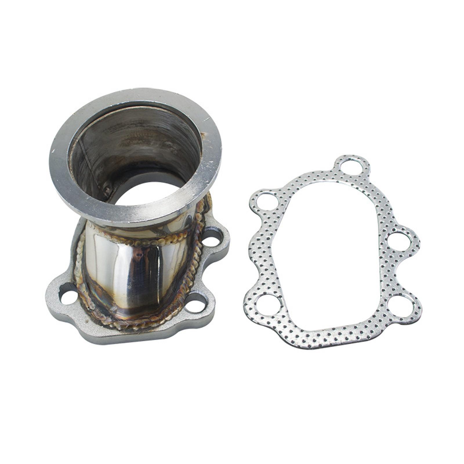 

For T25 T28 GT25 GT28 2.5 63mm Down Pipe Stainless Steel Adapter One Size