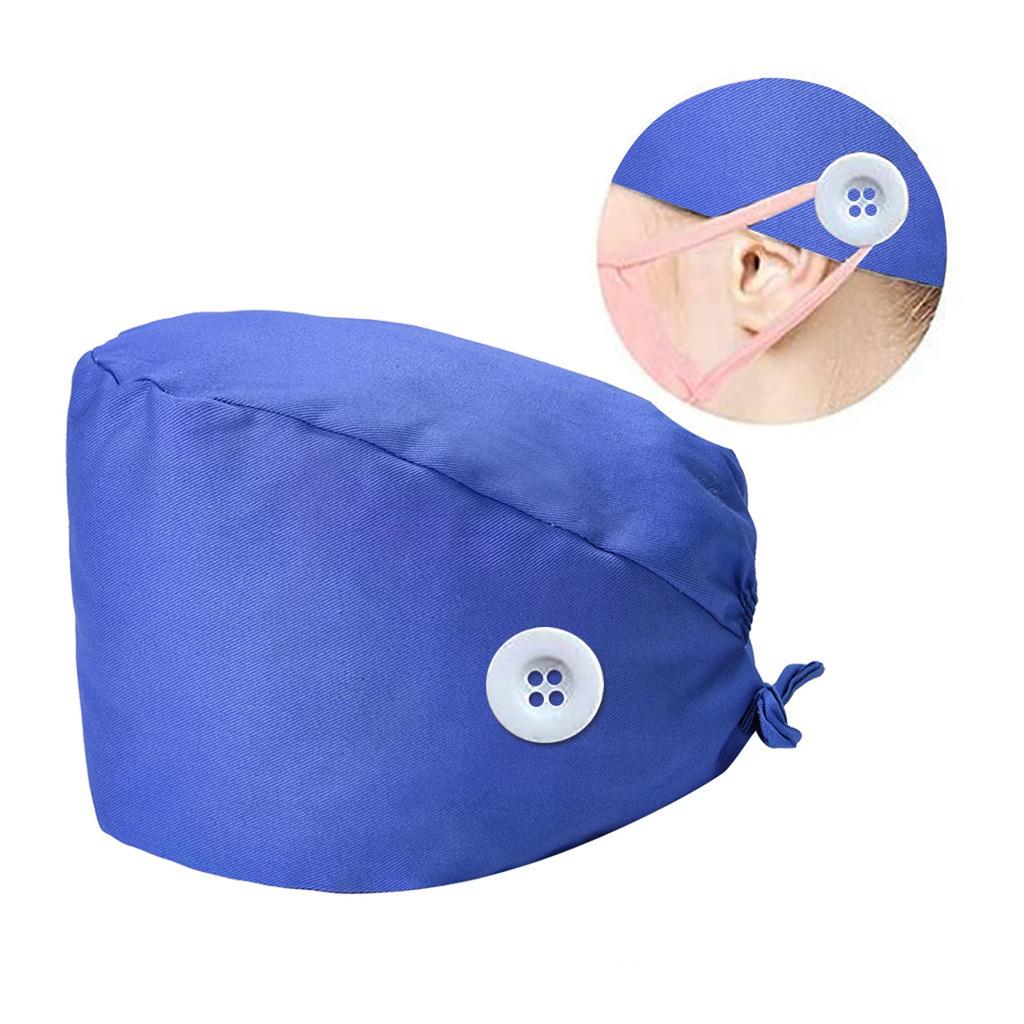 Čepice s knoflíčky Bouffant klobouk s potítko pro ženy a muže