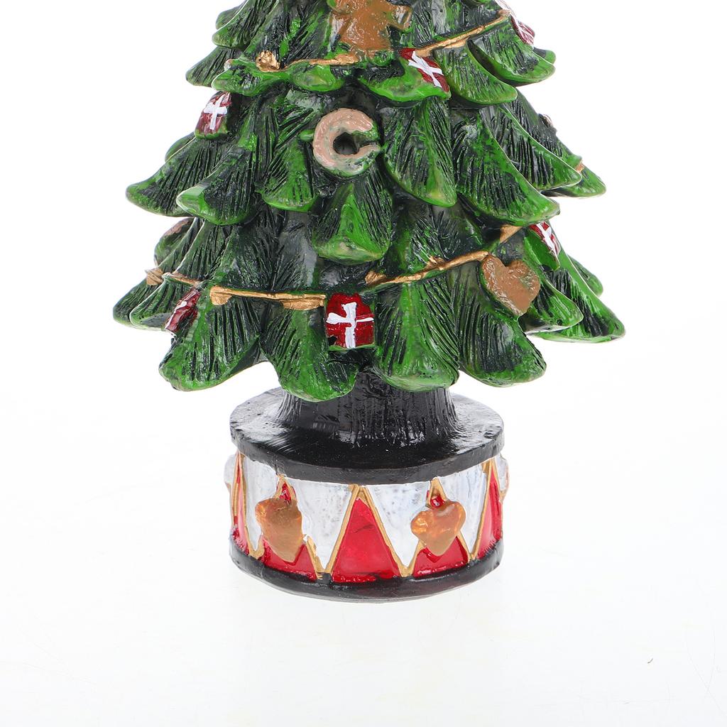 Mini Resin Christmas Tree Decoration Small Tabletop Xmas Pine Tree Statue Desktop Holiday Party Photo Prop Micro Landscape