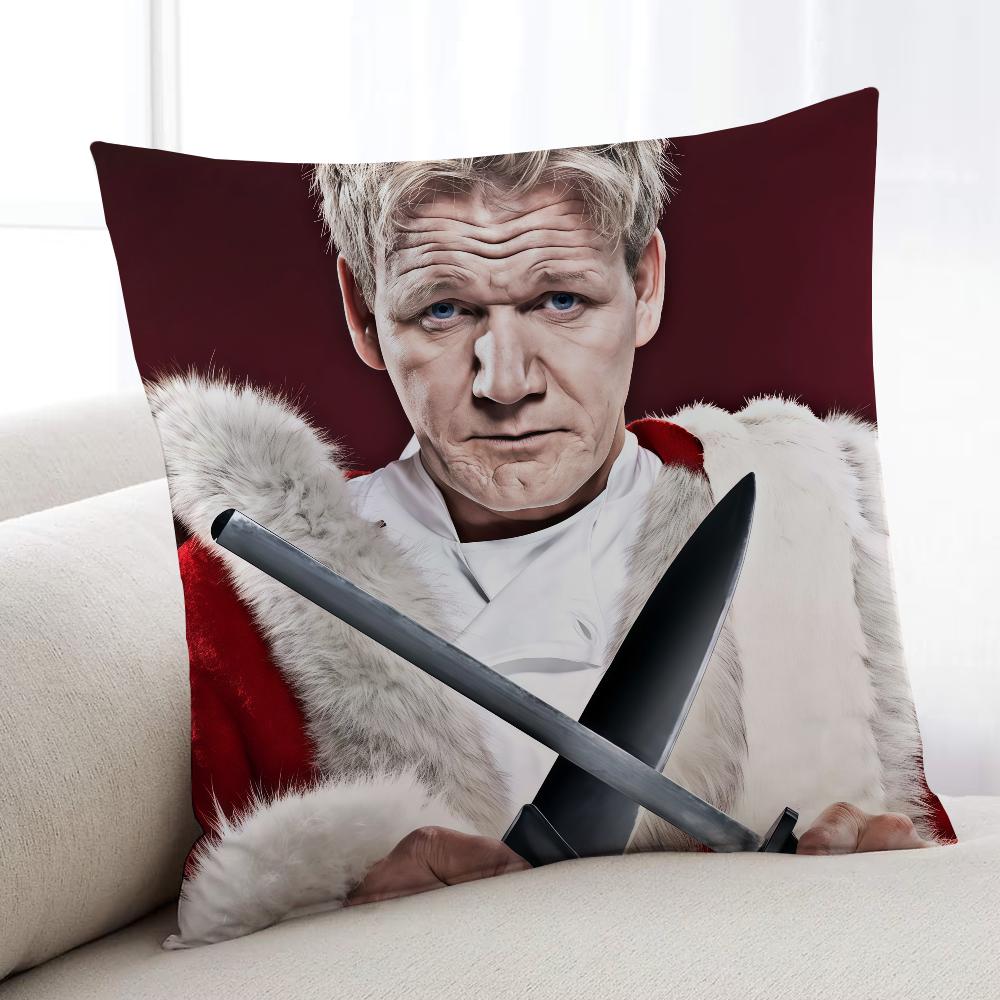 

Chef Funny GGordon Ramsay cushion cover Home Bedding Sofa living Room pillowcase Simple Soft Skin Cushion Cover Party Gift 30x30cm