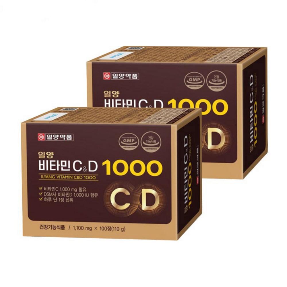 Ilyang Pharmaceutical Ilyang Vitamin C & D 1000 100 Tablets 2 pcs