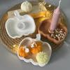 Pumpkin Shape Silicone Candlestick Molds for Candle Holder Epoxy Resin Pumpkin Shape Silicone Candle Holder Molds
