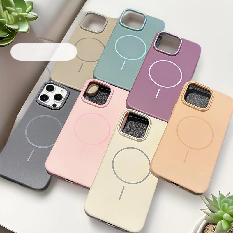 Frosted Magnetic Hard Case for iPhone Models: 12, 13, 14, 15, 16 Pro Max - Full Coverage PC