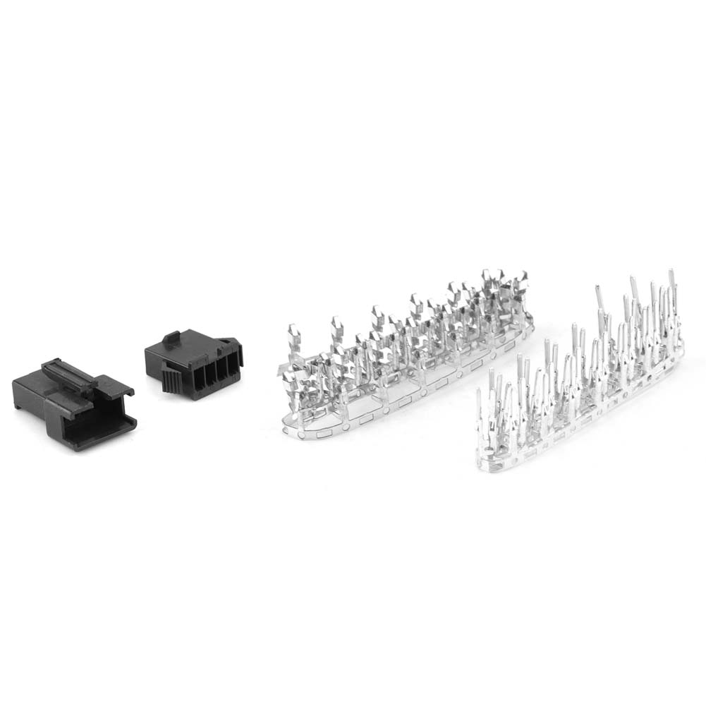 100PCS SM Plug 4pin Connector Male Female Wire Jumper Pin Header Connector Housing Kit