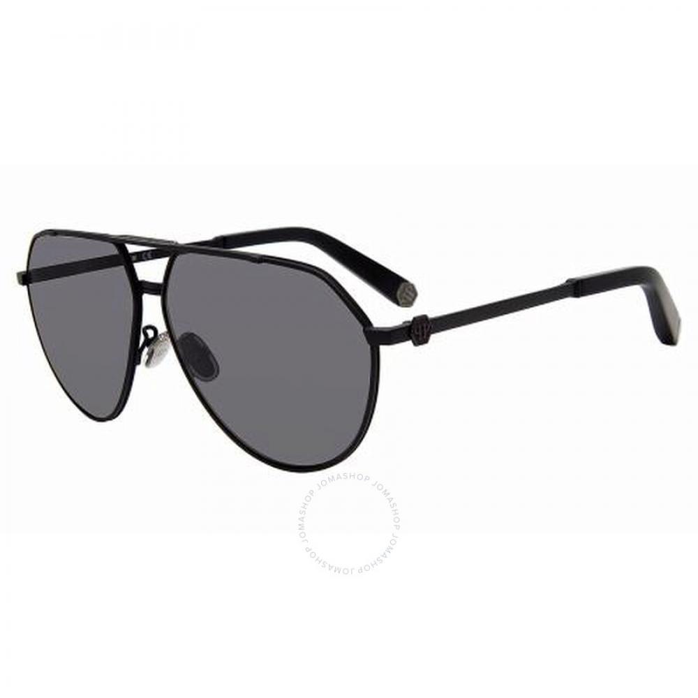 

Philipp Plein Grey Pilot Men s Sunglasses SPP007M 531P 64