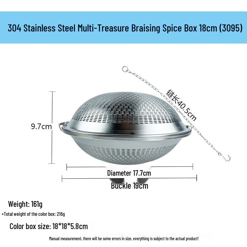 304 Stainless Steel Spice Infuser & Tea Steeping Mesh Ball