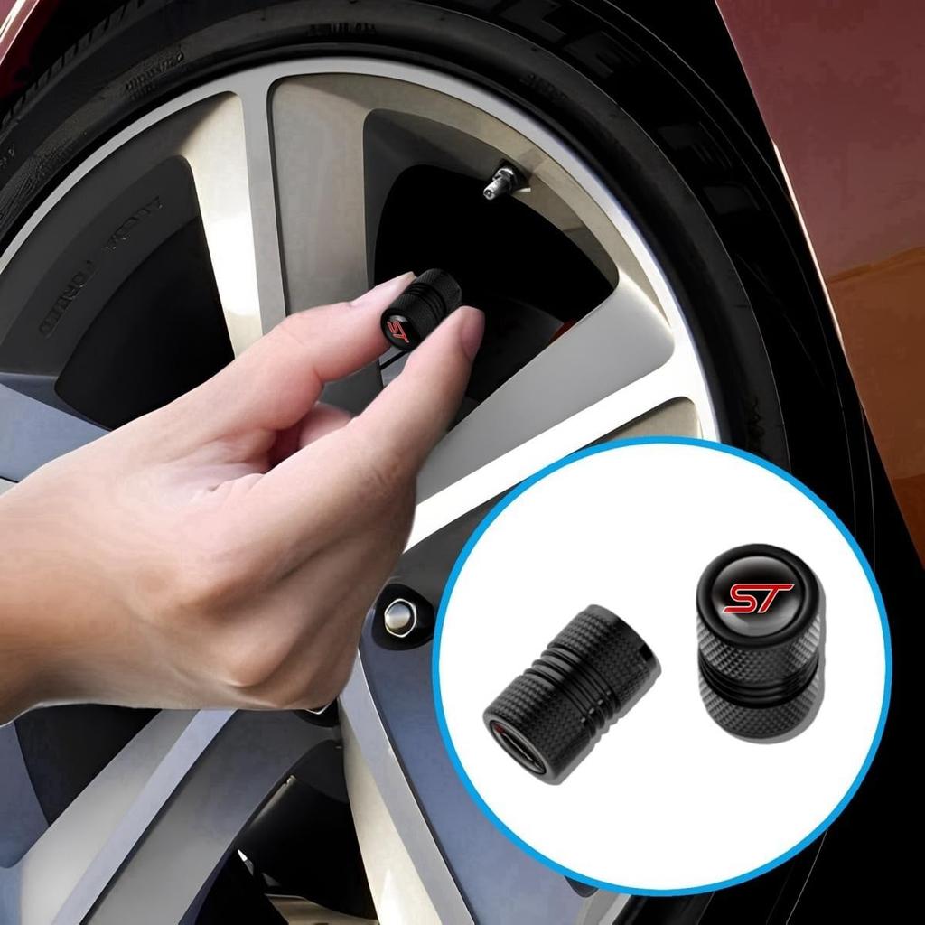Car Wheel Tire Valve Stem Caps Compatible with ST line Fashion Tire Air Caps Cover