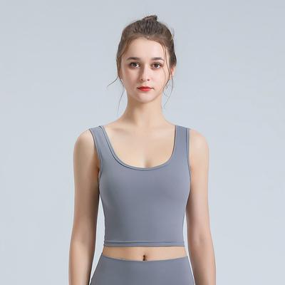 Wiosna i Lato Nowa Odzież do Jogi Top Sportowa Bielizna Damska Antywstrząsowa Do Biegania Zebrana Kamizelka Piękna Plecy Biustonosz Fitness