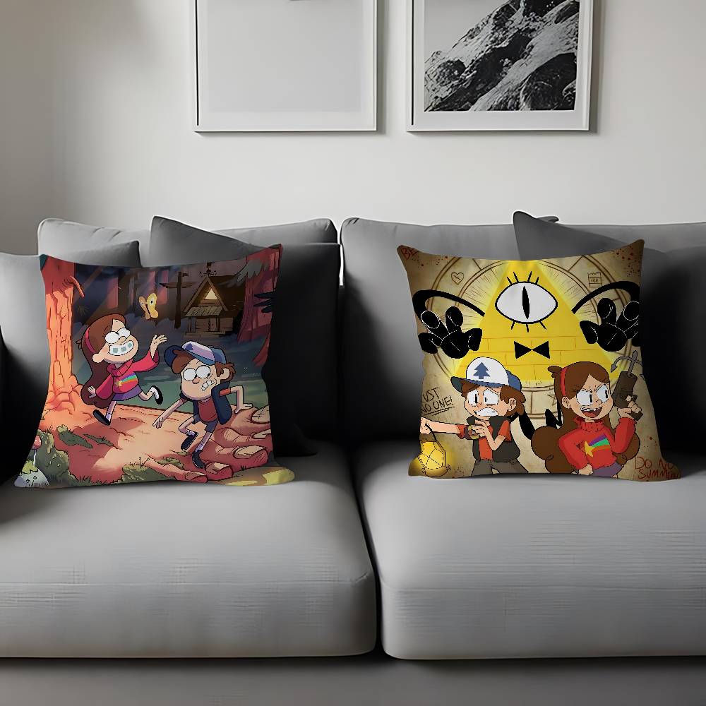 Gravity Falls Stitch Lucky Dragon Pillow Cover Sofa Cushion Cover Home Room Decoration Children Gift