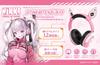 Algernon Products Victory NIKKE Alice H223 x Synthetic Character Merchandise Goddess Headphones, Approx. W192mm, Pink, ABS, Silicone, Leather,