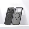 Luxury Matte Hybrid Magnetic Phone Case For iPhone 17 Pro Max 17 Pro 17 Air Translucent Alloy Lens Frame Shockproof Hard Cover