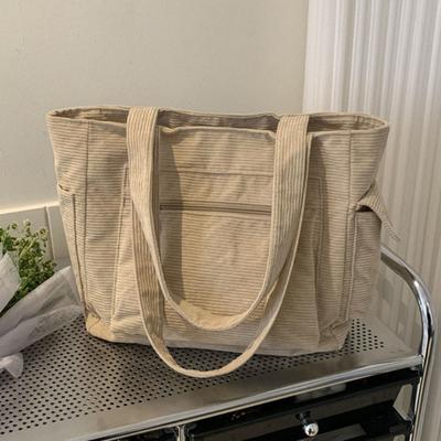 Estudantes universitários, bolsa de mão de grande capacidade, bolsa grande feminina, 2023, nova bolsa de lona, bolsa tote de um ombro