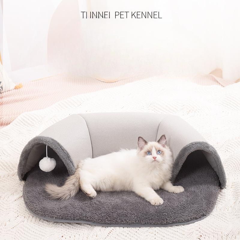 Cat Nest Cat Tunnel  Sense of Security  Cat Shelter  Enclosed  All-season  Warm  Winter Cat Hole Pet Supplies