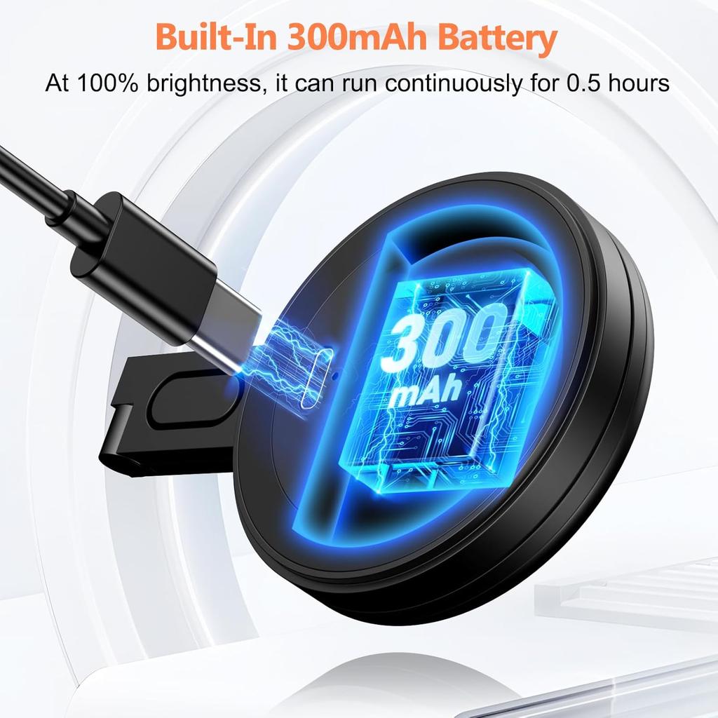 LED Handy Fülllicht Dreifarbiges Licht Für Mobiltelefon Magnetisches Fülllicht Einstellbarer Winkel USB-Aufladung Nachtlichter