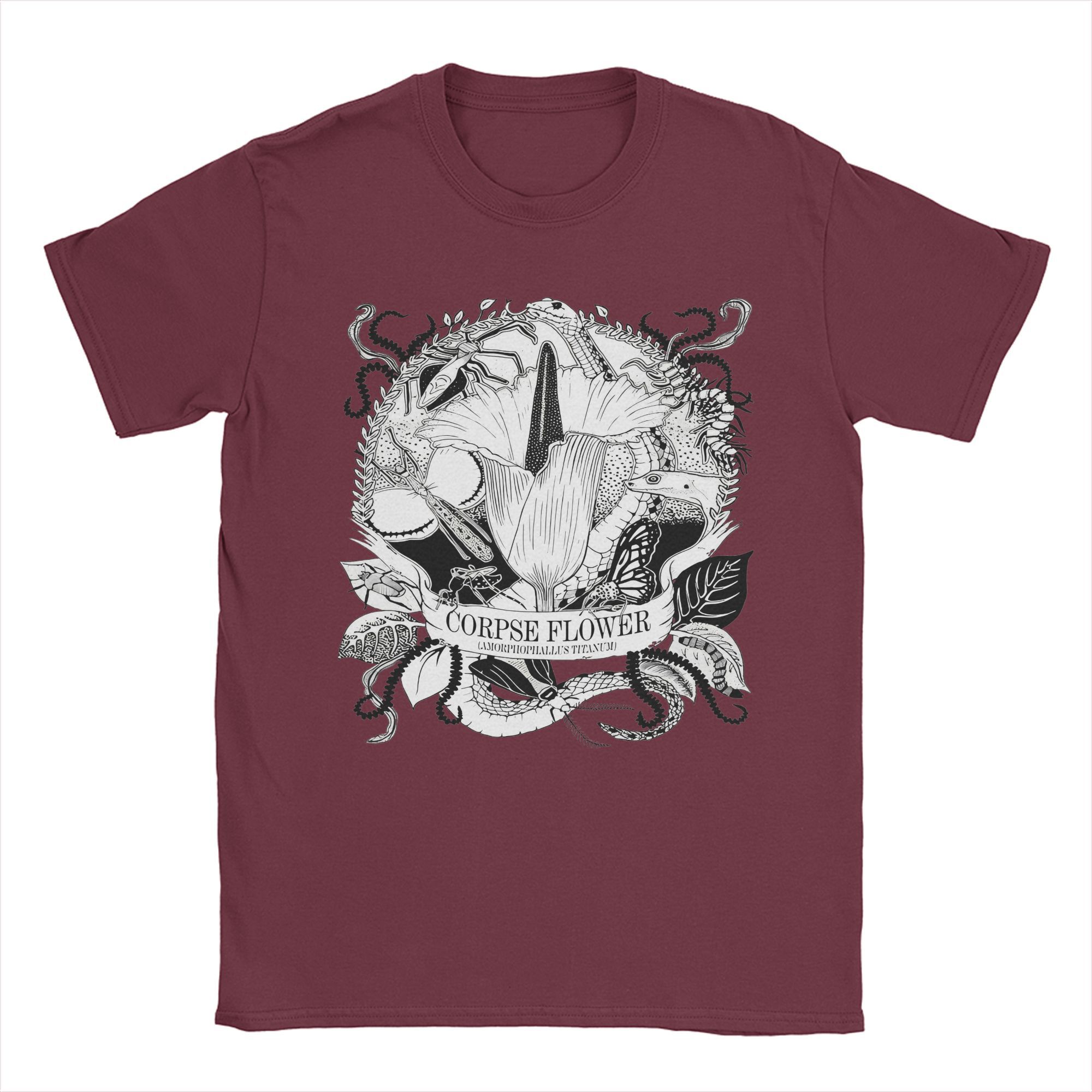 

Cannibal Corpse Merch Мужские и женские футболки из чистого хлопка Футболка с цветочным принтом Одежда XXXXXL